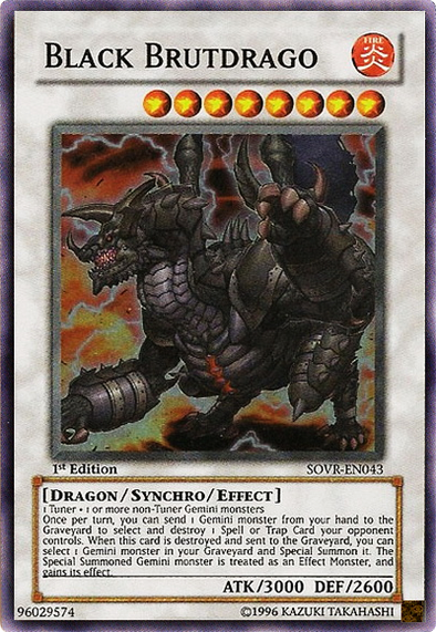 Black Brutdrago - SOVR-EN043 - Super Rare - 1st Edition available at 401 Games Canada