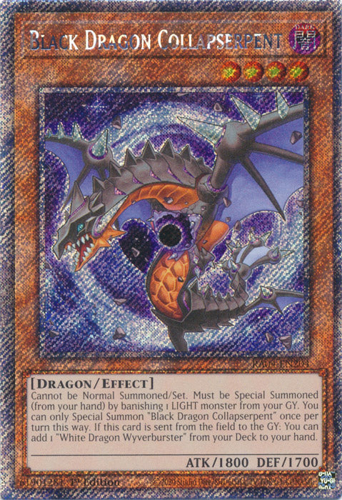Black Dragon Collapserpent (Platinum Secret Rare) - RA04-EN204 - Platinum Secret Rare - 1st Edition