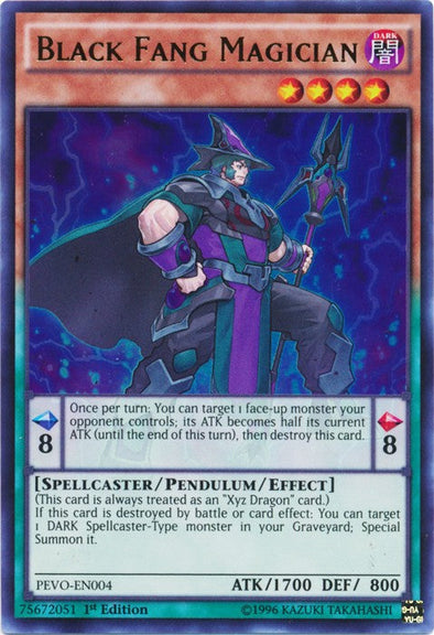 Black Fang Magician - PEVO-EN004 - Ultra Rare - 1st Edition available at 401 Games Canada