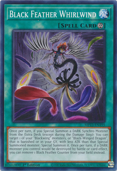 Black Feather Whirlwind - MP23-EN195 - Common - 1st Edition available at 401 Games Canada