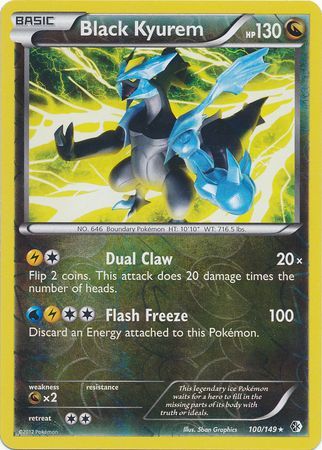 Black Kyurem - 100/149 - Rare - Reverse Holo available at 401 Games Canada