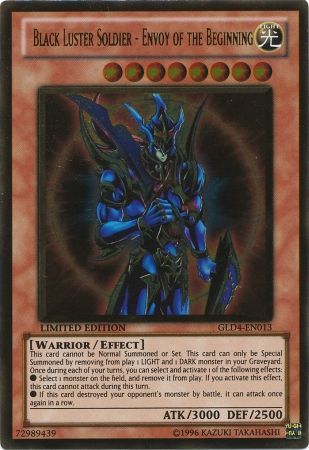 Black Luster Soldier - Envoy of the Beginning - GLD4-EN013 - Gold Rare - Limited Edition available at 401 Games Canada