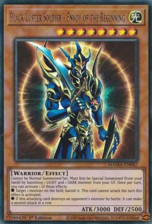 Black Luster Soldier - Envoy of the Beginning - MAMA-EN047 - Ultra Rare - 1st Edition available at 401 Games Canada