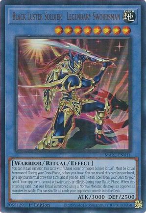 Black Luster Soldier - Legendary Swordsman - MAZE-EN011 - Ultra Rare - 1st Edition available at 401 Games Canada