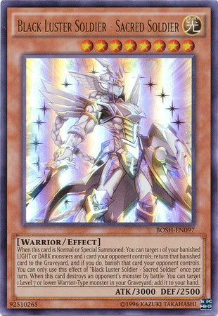 Black Luster Soldier - Sacred Soldier - BOSH-EN097 - Ultra Rare - Unlimited available at 401 Games Canada