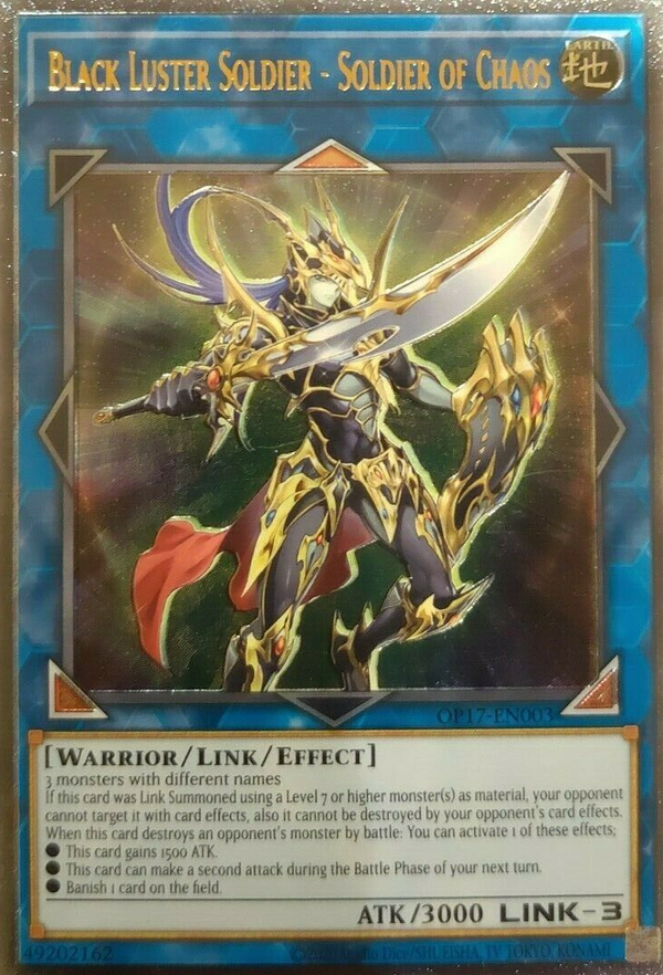 Black Luster Soldier - Soldier of Chaos - OP17-EN003 - Ultimate Rare available at 401 Games Canada