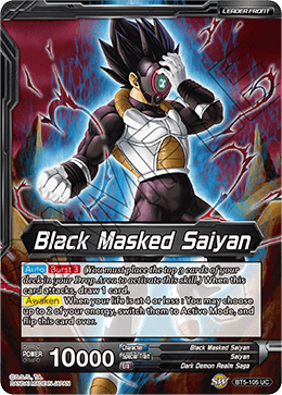 Black Masked Saiyan // Powerthirst Black Masked Saiyan - BT5-105 - Uncommon available at 401 Games Canada