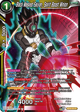 Black Masked Saiyan, Spirit Boost Minion - SD16-05 - Starter Rare available at 401 Games Canada