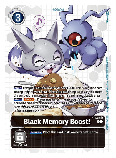 Black Memory Boost! (Next Adventure Box Promotion Pack) - P-039 - Promo available at 401 Games Canada