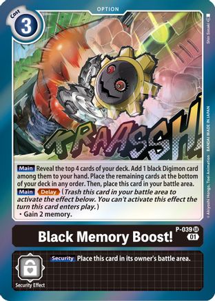 Black Memory Boost! - P-039 - Promo available at 401 Games Canada