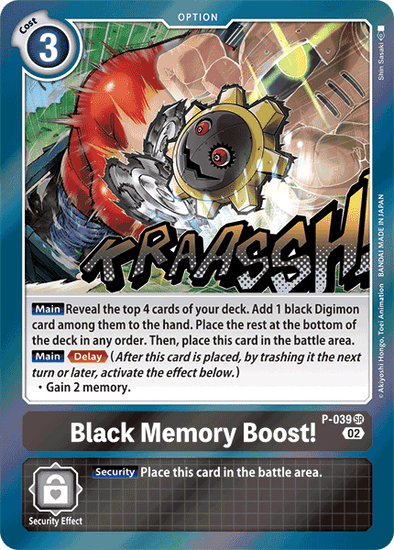 Black Memory Boost! (Resurgence Booster Reprint) - P-039 - Promo (Foil) available at 401 Games Canada