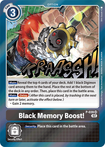 Black Memory Boost! (Resurgence Booster Reprint) - P-039 - Promo (Foil) available at 401 Games Canada