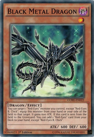 Black Metal Dragon - CORE-EN022 - Common - 1st Edition available at 401 Games Canada