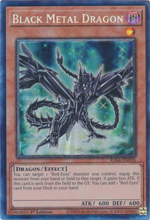 Black Metal Dragon (PCR) - RA04-EN016 - Prismatic Collector's Rare - 1st Edition