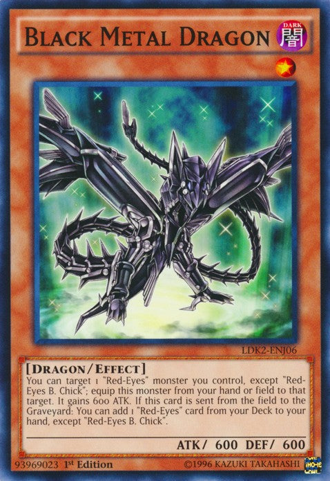 Black Metal Dragon - LDK2-ENJ06 - Common - 1st Edition available at 401 Games Canada