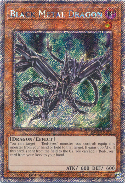 Black Metal Dragon (Platinum Secret Rare) - RA04-EN016 - Platinum Secret Rare - 1st Edition