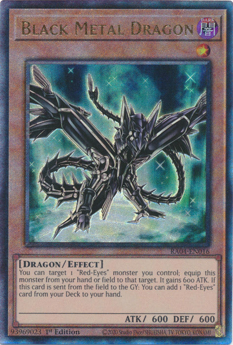Black Metal Dragon (PUR) - RA04-EN016 - Prismatic Ultimate Rare - 1st Edition