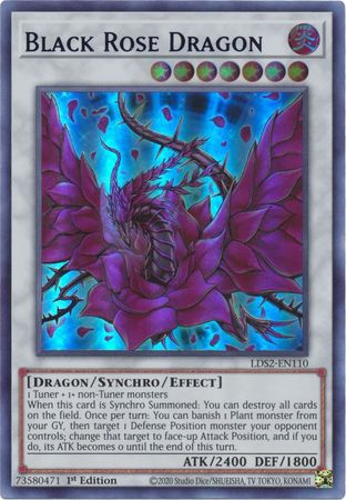 Black Rose Dragon (Blue) - LDS2-EN110 - Ultra Rare - 1st Edition available at 401 Games Canada