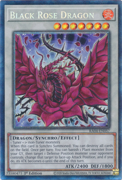 Black Rose Dragon (PCR) - RA04-EN057 - Prismatic Collector's Rare - 1st Edition