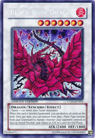 Black Rose Dragon - CT05-EN003 - Secret Rare - Limited Edition available at 401 Games Canada