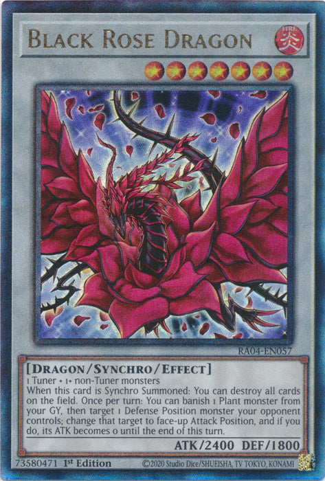 Black Rose Dragon (PUR) - RA04-EN057 - Prismatic Ultimate Rare - 1st Edition