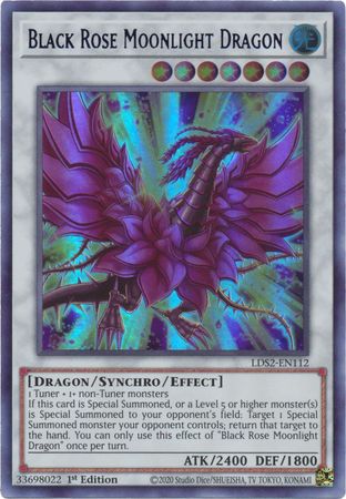 Black Rose Moonlight Dragon (Blue) - LDS2-EN112 - Ultra Rare - 1st Edition available at 401 Games Canada