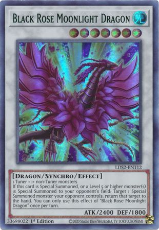 Black Rose Moonlight Dragon (Green) - LDS2-EN112 - Ultra Rare - 1st Edition available at 401 Games Canada