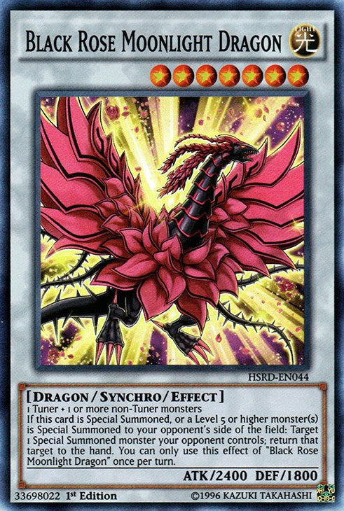 Black Rose Moonlight Dragon - HSRD-EN044 - Super Rare - 1st Edition available at 401 Games Canada