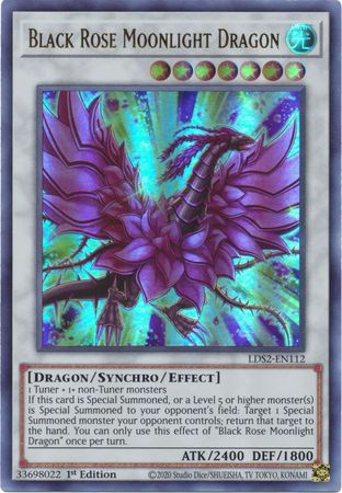 Black Rose Moonlight Dragon - LDS2-EN112 - Ultra Rare - 1st Edition available at 401 Games Canada