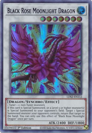 Black Rose Moonlight Dragon (Purple) - LDS2-EN112 - Ultra Rare - 1st Edition available at 401 Games Canada