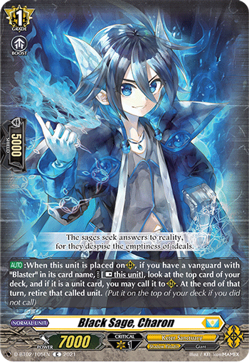 Black Sage, Charon - D-BT02/105 - Common available at 401 Games Canada