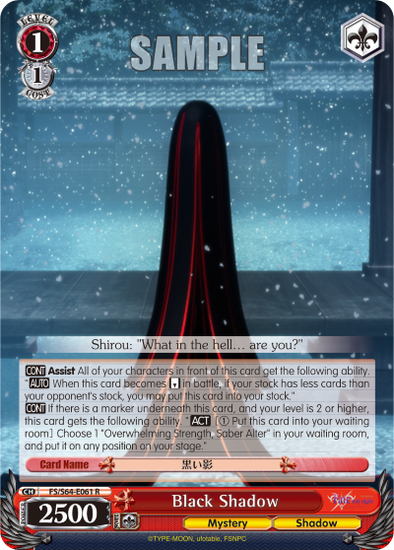 Black Shadow - FS/S64-E061 - Rare available at 401 Games Canada