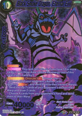 Black Smoke Dragon, Eternal Evil - BT9-135 - Secret Rare available at 401 Games Canada