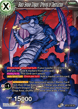 Black Smoke Dragon, Offering of Destruction - BT13-124 - Uncommon available at 401 Games Canada