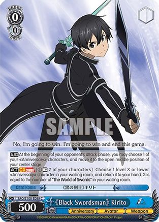 "Black Swordsman" Kirito - SAO/S100-E089 - Common available at 401 Games Canada