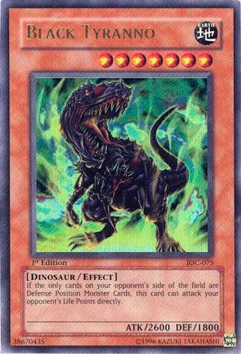 Black Tyranno - IOC-075 - Ultra Rare - 1st Edition available at 401 Games Canada