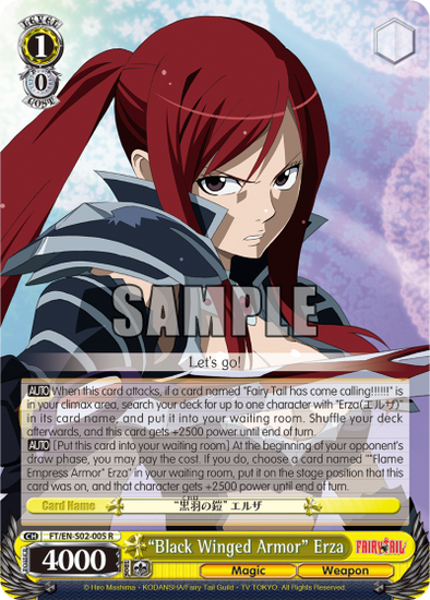 "Black Winged Armor" Erza - FT/EN-S02-005 - Rare available at 401 Games Canada