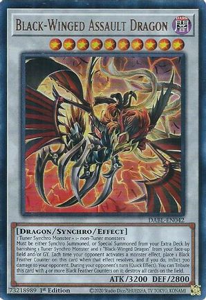 Black-Winged Assault Dragon - DABL-EN042 - Ultra Rare - 1st Edition available at 401 Games Canada