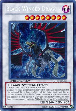 401 Games Canada - Black-Winged Dragon - CT07-EN002 - Secret Rare - Limited Edition 401 Games Canada - Black-Winged Dragon - CT07-EN002 - Secret Rare - Limited Edition