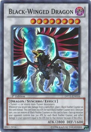 Black-Winged Dragon - DP11-EN016 - Super Rare - 1st Edition available at 401 Games Canada