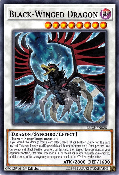 Black-Winged Dragon - LED3-EN028 - Common - 1st Edition available at 401 Games Canada