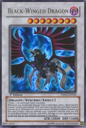 Black-Winged Dragon - TSHD-EN040 - Ultra Rare - 1st Edition available at 401 Games Canada