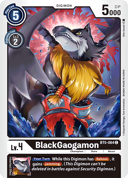 BlackGaogamon - BT5-064 - Common available at 401 Games Canada