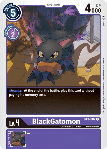 BlackGatomon - BT3-082 - Uncommon available at 401 Games Canada