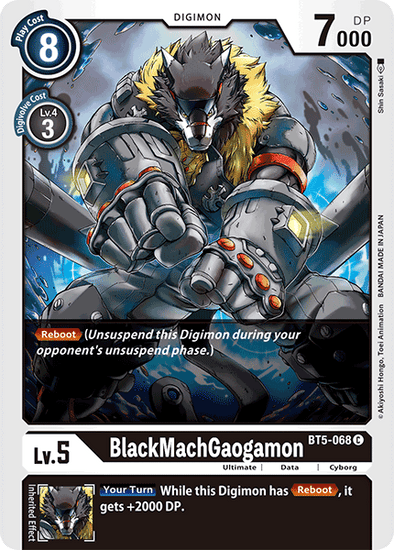 BlackMachGaogamon - BT5-068 - Common available at 401 Games Canada