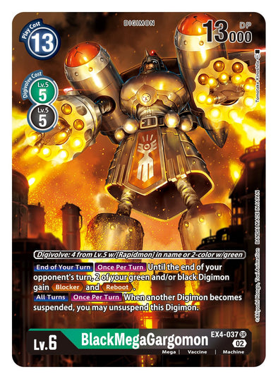 BlackMegaGargomon (Alternate Art) - EX4-037 - Super Rare available at 401 Games Canada