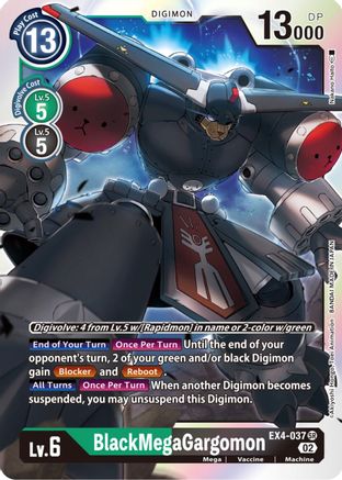 BlackMegaGargomon - EX4-037 - Super Rare available at 401 Games Canada