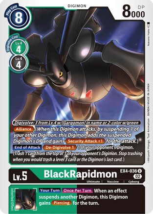 BlackRapidmon - EX4-036 - Uncommon available at 401 Games Canada