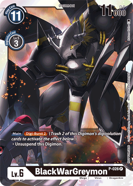 BlackWarGreymon - P-026 - Promo available at 401 Games Canada