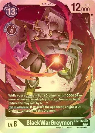 BlackWarGreymon (Resurgence Booster Reprint) - BT2-112 - Secret Rare (Foil) available at 401 Games Canada